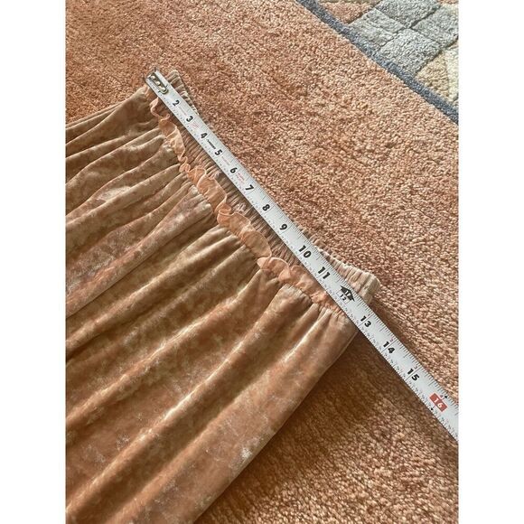 Forever 21 Crushed Velvet Wide Leg Pants Small Blush Pink Lounge Y2K - Picture 3 of 8